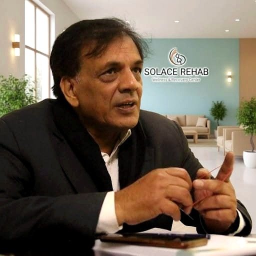 Dr. Aamir Mirza speaking on video about Solace Rehab